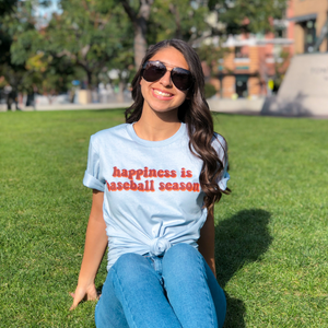 happiness is baseball season | unisex tee