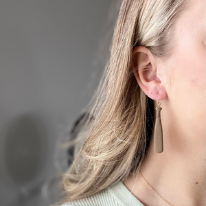Baseball Bat Mini Hoop Earrings