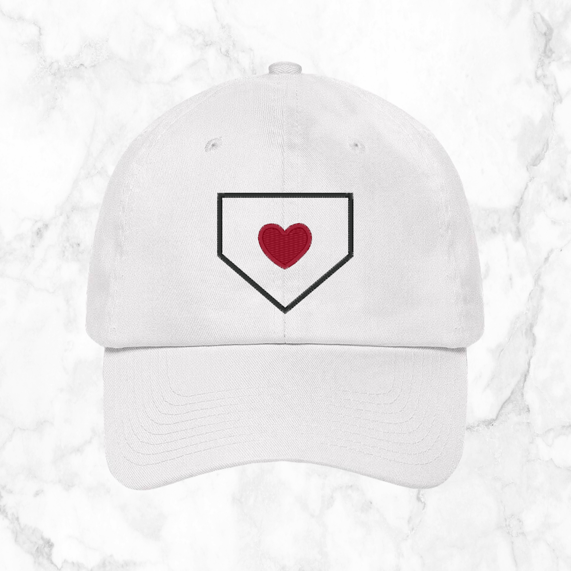 home plate heart | dad hat