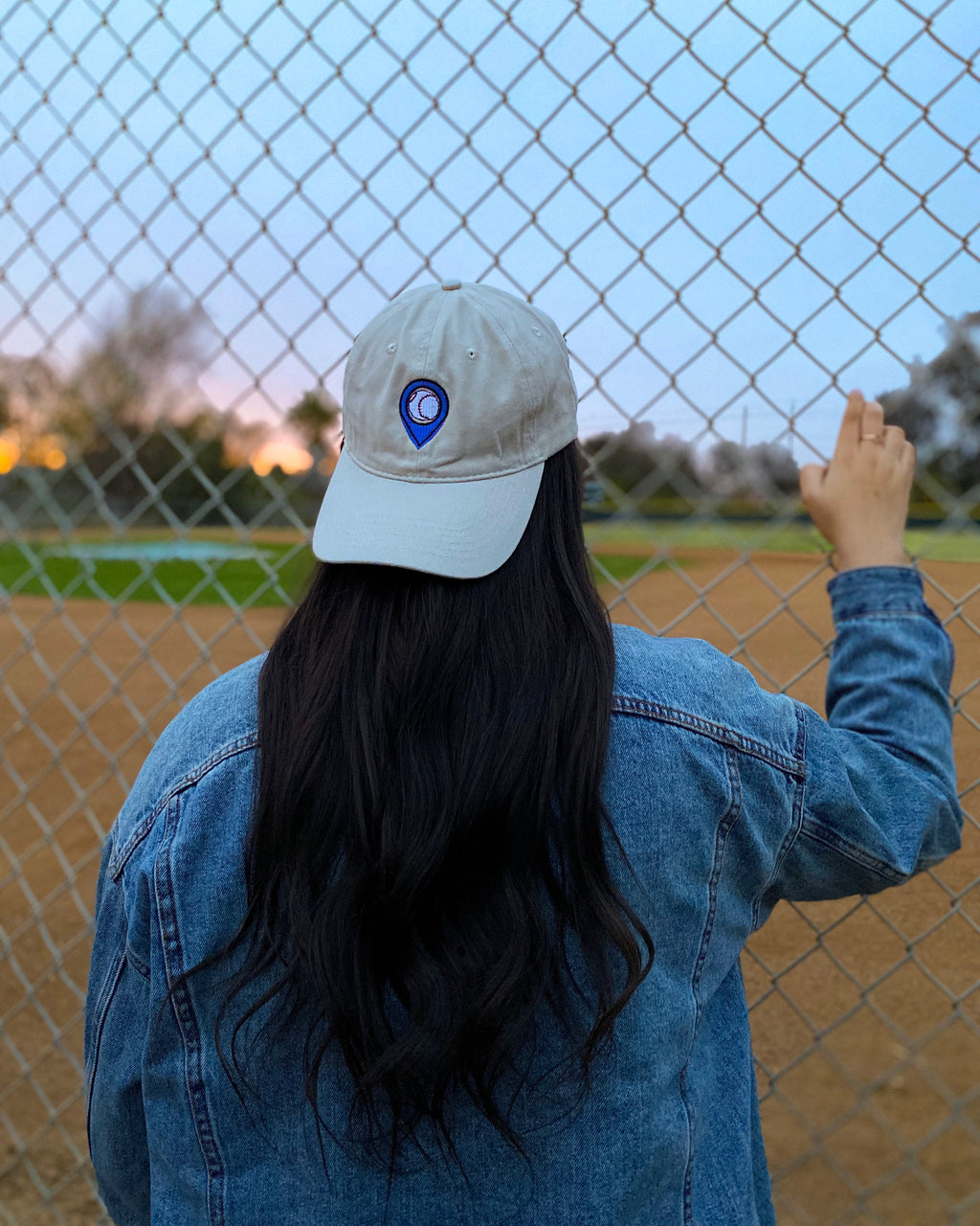 location pin | dad hat