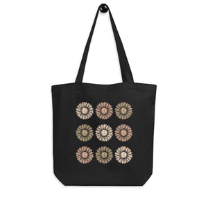 Neutral Sunflowers Tote Bag