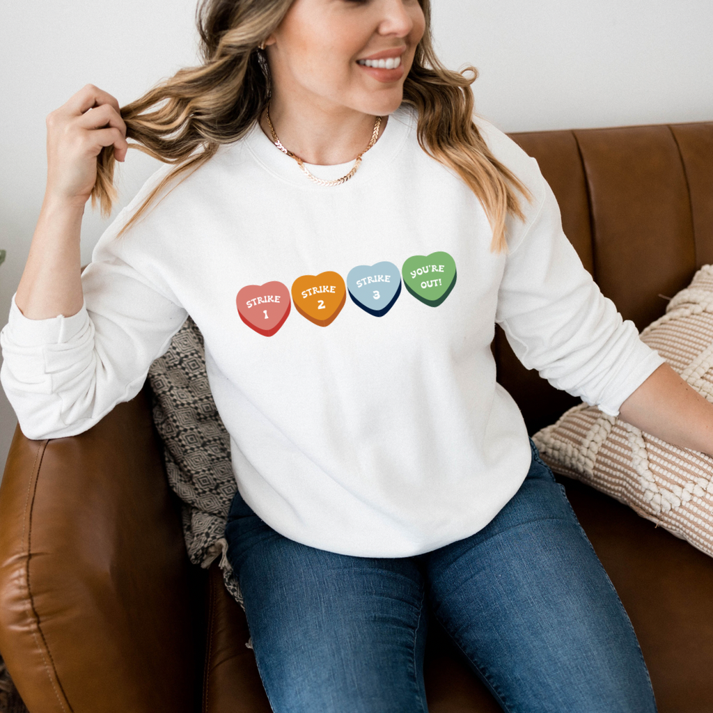 Pitchin’ Candy Hearts Sweatshirt