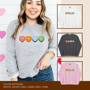 Pitchin’ Candy Hearts Sweatshirt