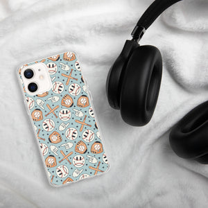 Smiley iPhone Case (Blue)