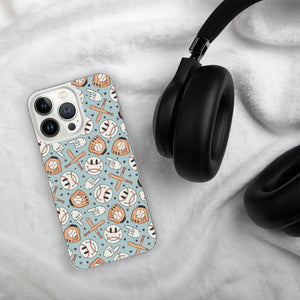 Smiley iPhone Case (Blue)