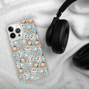 Smiley iPhone Case (Blue)