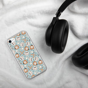 Smiley iPhone Case (Blue)