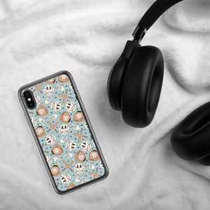 Smiley iPhone Case (Blue)